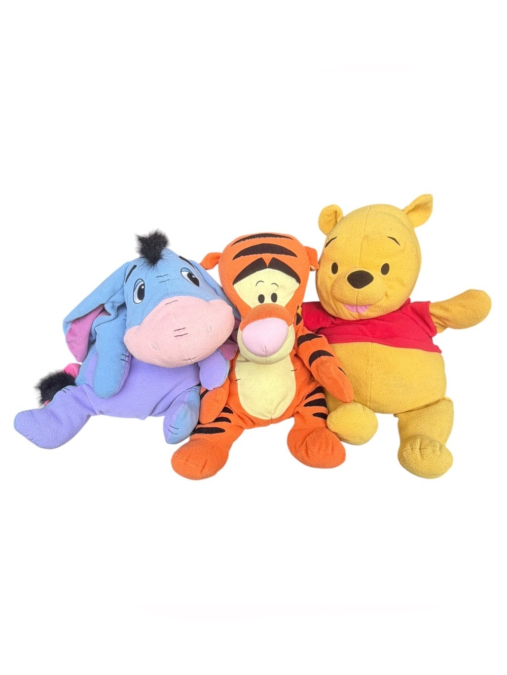VTG Jumbo Fisher-Price Disney Winnie the Pooh Tigger & Eeyore Plush Bundle